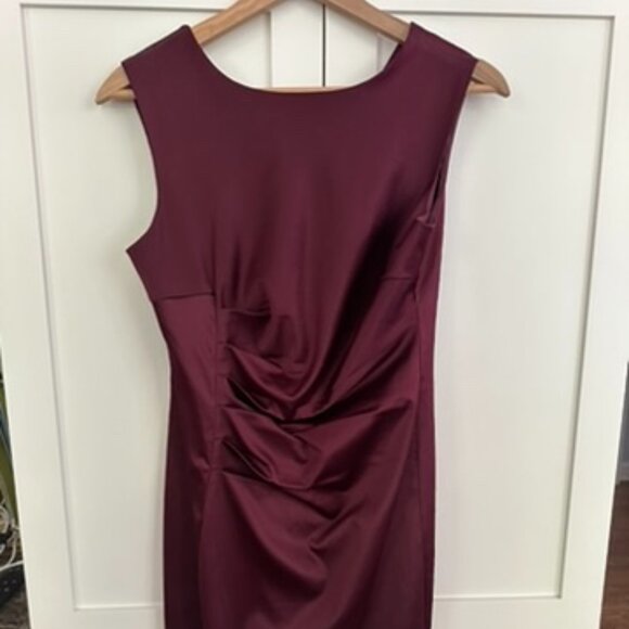 The Limited Sateen Maroon Dress Size 2 - Picture 1 of 3